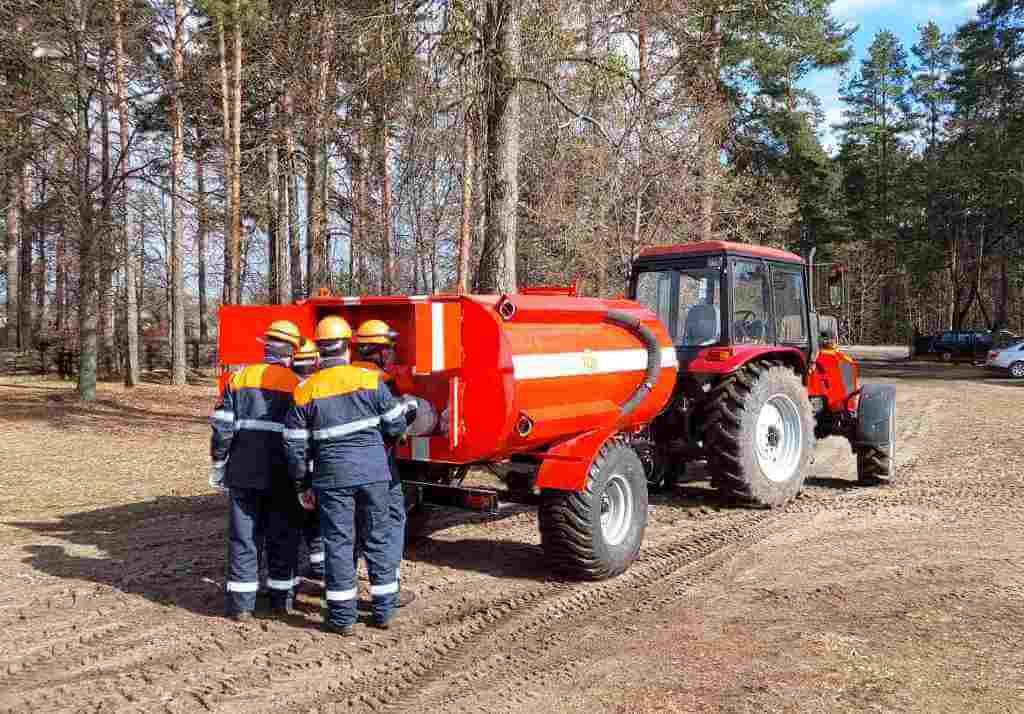 Проверили готовность лесхоза  к пожароопасному периоду Барановичи МЧС